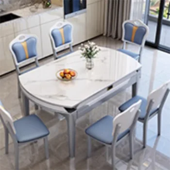 Blagovaona stol bijeli dizajn u skandinavskim zemljama minimalistički stil, elegantan i moderan stol, stolica, kuhinja skup, namještaj za dnevni boravak