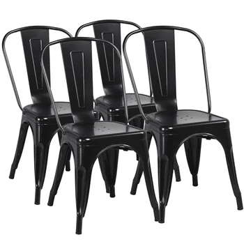 Blagovaona stolice MART, set od 4 stolice, crna