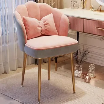 Blagovaona stolice u skandinavskom stilu od ružičaste velur, uređeno туалетным stol, ergonomski odvojena stolice, moderni namještaj za dnevni boravak Eetkamerstoelen A2