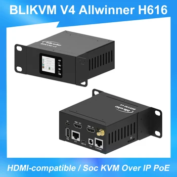 BliKVM V4 Allwinner H616 Soc KVM Na IP PoE HDMI-kompatibilnu Ciklus snimanja videozapisa Putem PiKVM RTC Видеозахват za udaljenog poslužitelja