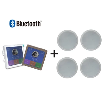 Bluetooth/USB 4-Kanalni 25 W Zaslon Osjetljiv na dodir Home Audio Pozadina Glazbeni Sustav Zidni Pojačalo s 4 Dijela 6 