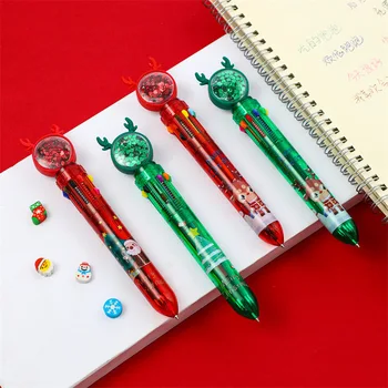 Božićni marker, kemijske olovke, 10 boja, Djed Mraz, kemijske olovke, 10 boja, božićni nagradu, mali dar za djecu