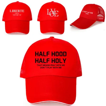 Branded nadvoji bejzbolska kapa, ženski moda kapu serije Text, prozračna ženska ljetna sportska kapu za golf, bejzbol kape, šeširi za muškarce