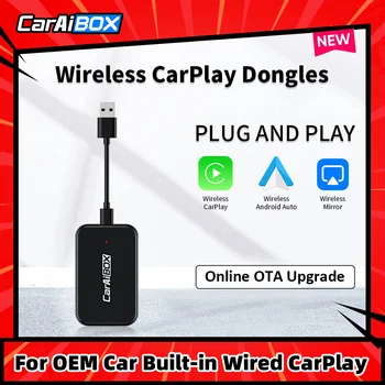 CarAiBOX Najnoviji Bežični Ključ CarPlay Mirrorlink Bežični Android Auto Ai Box Auto Media Player Bluetooth Automatsko Povezivanje
