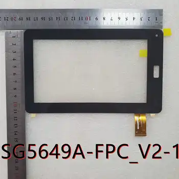 Crna 7-inčni zaslon osjetljiv na dodir SG5649A-FPC_V2-1, popravak kapacitivni touchpad i rezervni dijelovi