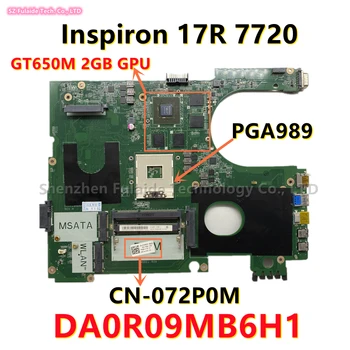 DA0R09MB6H1 DA0R09MB6H3 Za dell 17R N7720 7720 Matična ploča Laptopa GT650M 2 GB GPU 2D/3D Verzija HM77 DDR3 CN-0MPT5M CN-072P0M