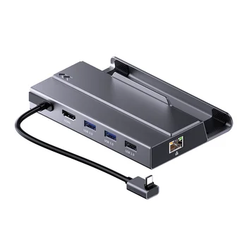 Docking station USB C Type C na HDMI 4K60Hz RJ45 SATA NVMe M. 2 PD100W priključne stanice za Pare Palube Nintend Switch