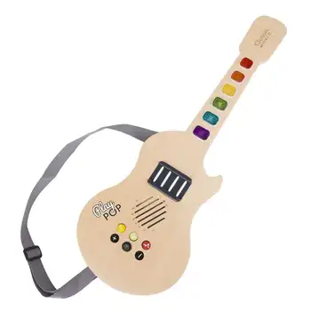 Drveni električna sjajna gitara, idealan poklon uniseks u dobi od 3 i više godina.