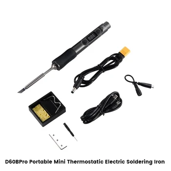 Električna Lemilica D60bpro Prijenosni Mini Termostatski Električna Lemilica Za Podršku za Napajanje Litij Baterija PD3.0
