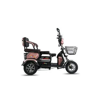 Električni tricikl 60V30A, litij baterija kapaciteta 1000 W, рекуперация energije s prednje i stražnje košarama za pohranu, naslon motocikla
