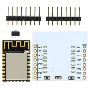 ESP-12F ESP8266 Serijski Wifi-kompatibilan modul bežičnog transpondera s tiskanom pločicom Antena + naknada adaptera