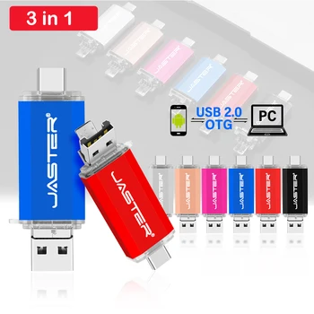 Flash drive TYPE-C Micro USB 64 GB Black OTG Flash-drive 32 GB velike brzine Crvena Memory Stick 32 GB 3 U 1 usb flash pogon Kreativne Darove 16 GB