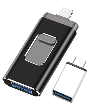 Flash drive USB 3.0 Funkcija 4 u 1, masovna Pohrana za fotografije 64G, Proširivu memoriju za Micro-USB / Android/IOS /Type