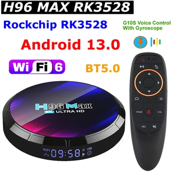 H96 MAX RK3528 Android 13,0 TV BOX Rockchip RK3528 Max 4 GB, 64 GB, Podrška za 8K video Dekodiranje WIFI 6 BT5.0 3D 4K HDR10 media player