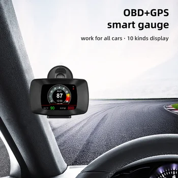HD P13 Glavnom Zaslonu Auto HUD GPS OBD Sustav Auto-Senzor Projektor Brzinomjer S Testom Ubrzati Auto Elektronski Pribor