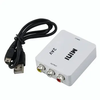 HDMI je kompatibilan sa RCA HDMI je kompatibilan sa AV 1080P 3RCA CVBS Video Box audio converter za PC laptop HDTV DVD VCD