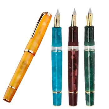 Hongdian N1S поршневая nalivpero EF/dug nož sa srednjom vrhom, 4 boje, set akrila poklon olovke za pisanje