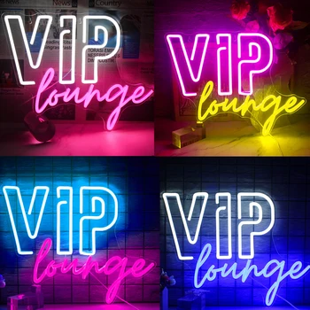 Ineonlife Neonski Svjetlo VIP Lounge Žarulje S pozadinskim osvjetljenjem Pink Led Neonski Fleksibilan Estetski Ukras Restoran UMJETNOST Znak Za Goste na Vjenčanju