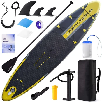 Inflatable SUP Stalak za vesla za sve vještine Đonovi SUP Daska za surfanje s Lopaticama i peraja, Vodootporan torbom i Zrakom pumpom