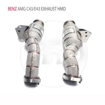 Ispušni sustav HMD Downpipe za Benz AMG C43 E43 betouch e400 GLC43 Auto Oprema S Razvodnikom katalizatora Bez Cijevi Mačka