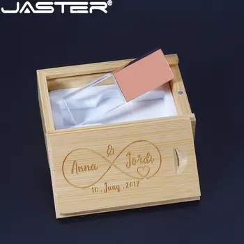 JASTER Crystal USB Flash memorija od 128 GB Free Custom Logo Flash memorija od 64 GB, 32 GB Svadbeni Poklon USB-drive 16 GB 3D Lasersko Graviranje U Disk