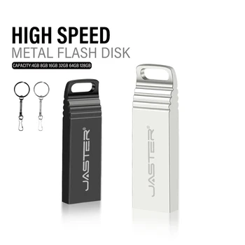 JASTER Mini Metalni USB Flash memorija od 64 GB Stvarni Kapacitet Memory Stick Crna Flash-drive 32 GB velike brzine Besplatni Custom Logo Pendrive 16G