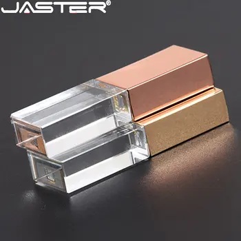 JASTER SA Kutijom Kristalni USB Flash diskove, 128 GB i 64 GB, 32 GB Free Flash Drive S Korisničkim Logotipom 16 GB 8 GB Najbolji Poklon USB-Memorijski štapić Kreativni Dar
