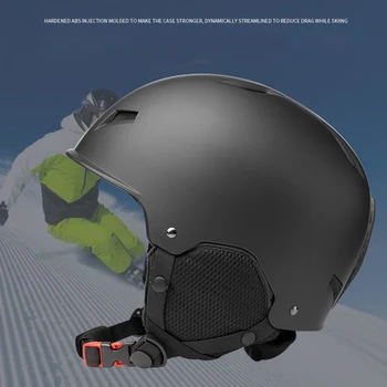Jednostavan ski kaciga za snowboard s držačem zaštitnih naočala i hvat za bradu, za zaštitu od skijanja na otvorenom