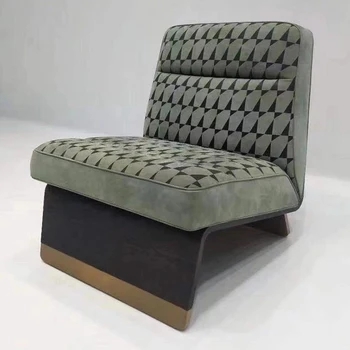 Jednostavno luksuzno stolica Jednokrevetna skandinavski dizajn Kreativni geometrijski minimalistički stolica za dnevni boravak s modernim naglaskom Namještaj za spavaće sobe Silla Comedor
