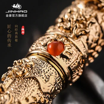 JINHAO Luxury Dragon Ancient Mali dual gold nalivpero s igra biserima novost Fin uredski pribor uredski materijal nove