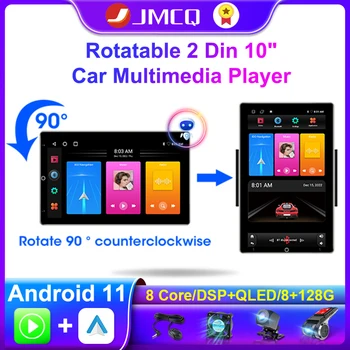 JMCQ 2Din Zaokretni uređaj Android 11 Auto магнитола sa 10 