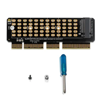 Kartica Adaptera M2 NVMe M2 SSD NVME za PCIE 4,0x4 Riser Card Adapter za Hard disk Podržava Adapter MKEY za server 1U