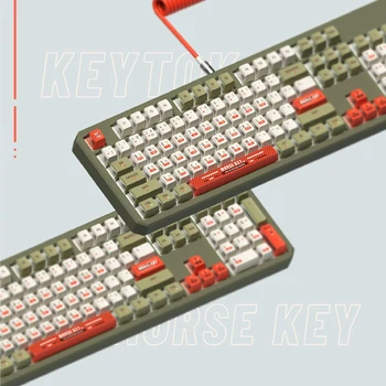 KeyTok OEM Profil Kod tipke Morse Doubleshot Boja Sub Keycap Skup debeli PBT za tipkovnicu 87 tkl 104 ansi bm60 CSTC75 BM87 BM65