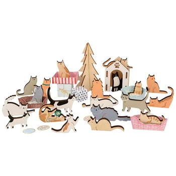 Kofer s adventski-kalendar za pse, Advent Kalendar za slatka životinja u šumi, Kalendar božićnih blagdana, Božićni poklon-iznenađenje, hrapav