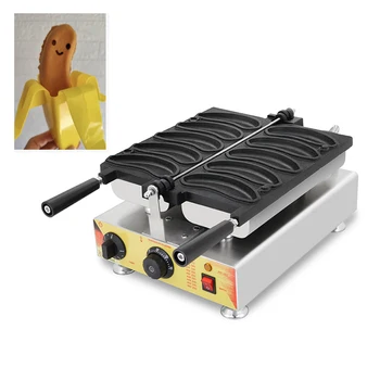 Komercijalna upotreba 5 kom. вафельница u obliku banana, stroj za pečenje sa željeznom ručkom, roštilj za pečenje banana vafla, oprema za pečenje blebetanje predjela