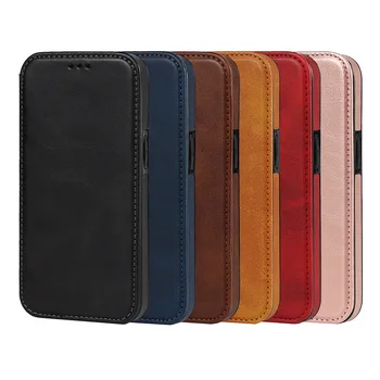 Kožna torbica za telefon Premium Samsung Galaxy Note 20 S22 Ultra S23 + S20 S21 S10 Note 10 9 Magnetskom Gornjim poklopcem i Držačem za kartice