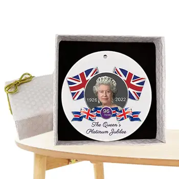 Kraljica Engleske, viseći nakit, keramičke božićne ovjes engleske kraljice, nezaboravne nakit kraljice velike Britanije