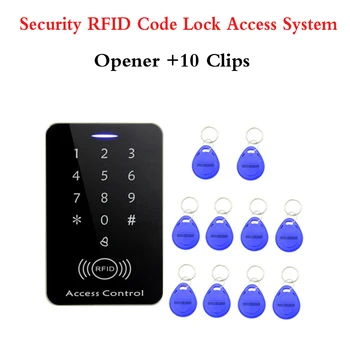 Kućni ured osjetljiva sigurnosni sustav RFID broj dvorac sustav kontrole pristupa otvarač za vrata 10 stezaljki skup
