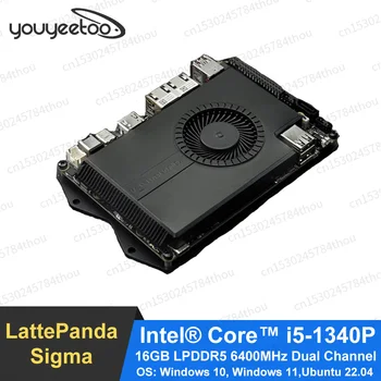LattePanda Sigma Intel Core i5-1340P Mali Jailbroken putni Računalni poslužitelj X86 Windows/Linux 16 GB sa dva luka 2.5 GbE RJ45