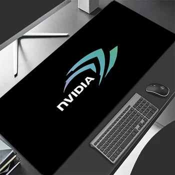 Logo Nvidia, velika gaming podloga za miša u stilu anime, mat mini PC miš za laptop, uredski podloga za miša i gumena tipkovnica XXL, uredski mekani tepih za stol