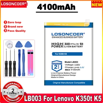 LOSONCOER 0 Petlje 100% Nova Baterija 4100 mah LB003 Za Lenovo K350t K5 Baterije