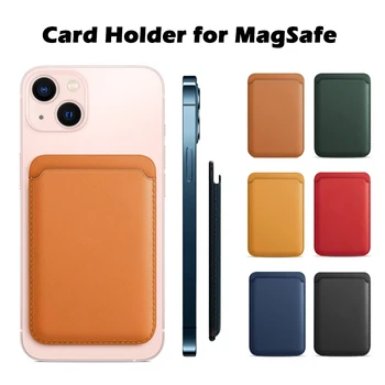 Luksuzni Kožni Držač Za Magnetske kartice Za iPhone 14 Pro Max 13 12 11 Za Samsung S23 Ultra S22 dodatna Oprema Torba za telefon Adsorpti