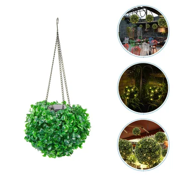 Luster s cvjetnim loptu iz bilja, umjetna loptice-топиарии, ulica viseće biljke, plastični led pozadinsko osvjetljenje