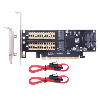 M2 NVMe SSD NGFF na PCIE 3,0x16 Adapter M Ključ B Ključ i bežičnom karticom PCI Express 3,0 M. 2 NVME SSD M2 SATA SSD mSATA 3 u 1 