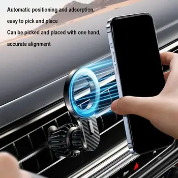 Magnetni auto držač za telefon Joyroom, univerzalni trajno auto oduška za telefon koji je kompatibilan sa iPhone, Samsung, LG Google Pixel i sl