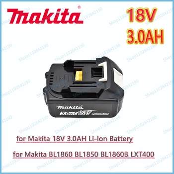 Makita 100%Original Baterija za električne alate 18V 3.0 4.0 AH AH 6.0 AH sa led Litij-ionske Zamjene LXT BL1860B BL1860 BL1850