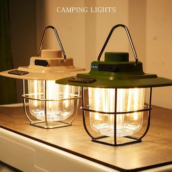 Marširati klasicni led svjetiljka za kampiranje, punjiva lampa za kampiranje, vodootporni laptop napajanje sa ugrađenim zatamnjenje