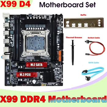 Matična ploča X99 + Zid + SATA Kabel + Kabel za prebacivanje + Термопаста LGA2011-3 Podrška za DDR4 4X32G Za procesor E5-2678 V3 E5 2676 V3