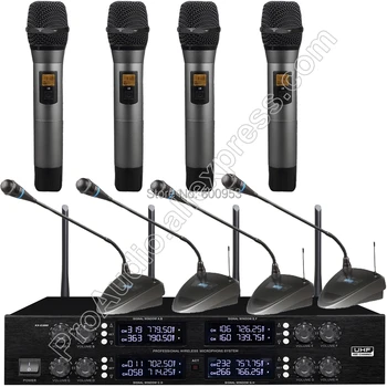 MICWL Bežični Radio Digitalni Konferencijski mikrofon - 4 Prijenosni 4 Tablica sustav za karaoke u dvorani i tako dalje