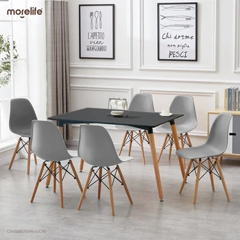 Moderan minimalistički stolica za odmor Kućna računalna mreža, Crvena stolica Dizajn moderan kreativna stolica za restoran Bukovim noge stolice